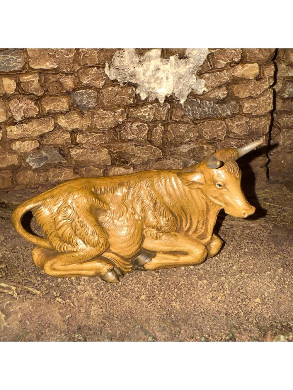Fontanini Italy 5" Scale Nativity Figurine Seated Sitting Of Cow Cattle vintage